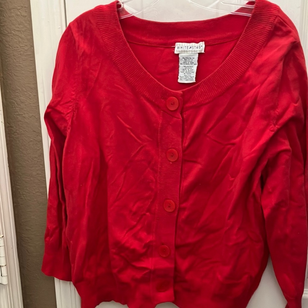 FINAL MARKDOWN White stag button front cardigan xl